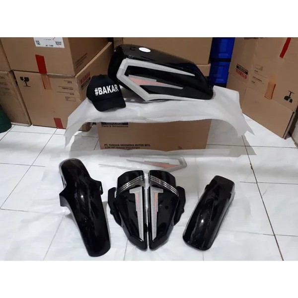 Body Full Set Plus List Ori RX King Hitam 2001