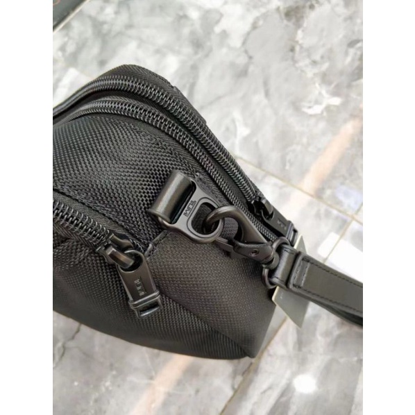 handbag tumi alpha 3 ballistic nylon clutch hitam P1SHOES