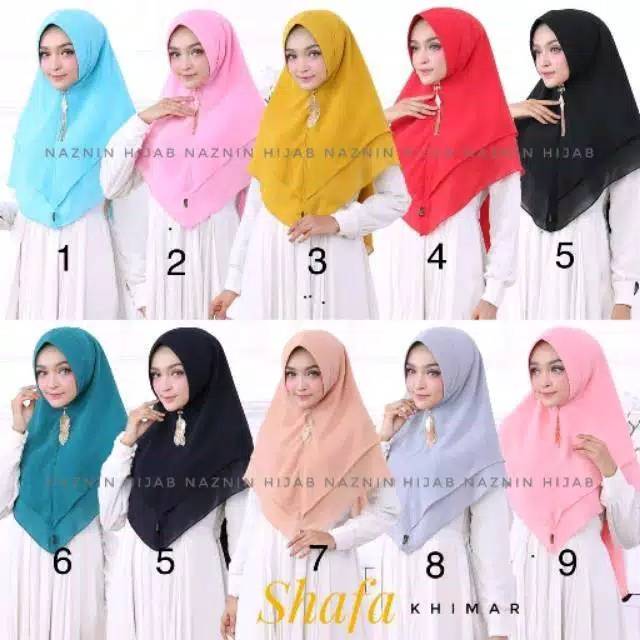 hijab khimar ceruty babydoll 2 layer size L casual khimar