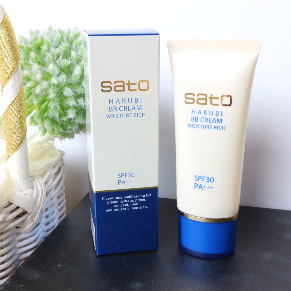 HAKUBI BB CREAM MOISTURE RICH 40gr SPF30 ORIGINAL JAPAN