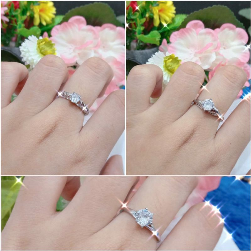 Fourfashion Cincin Dewasa Casual Batu Permata Kekinian YT061