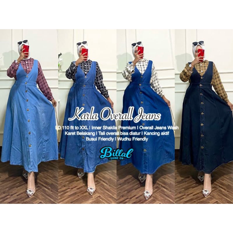 KARLA OVERALL SET JEANS INNER SHAKILA HQ ORI BY BILLAL