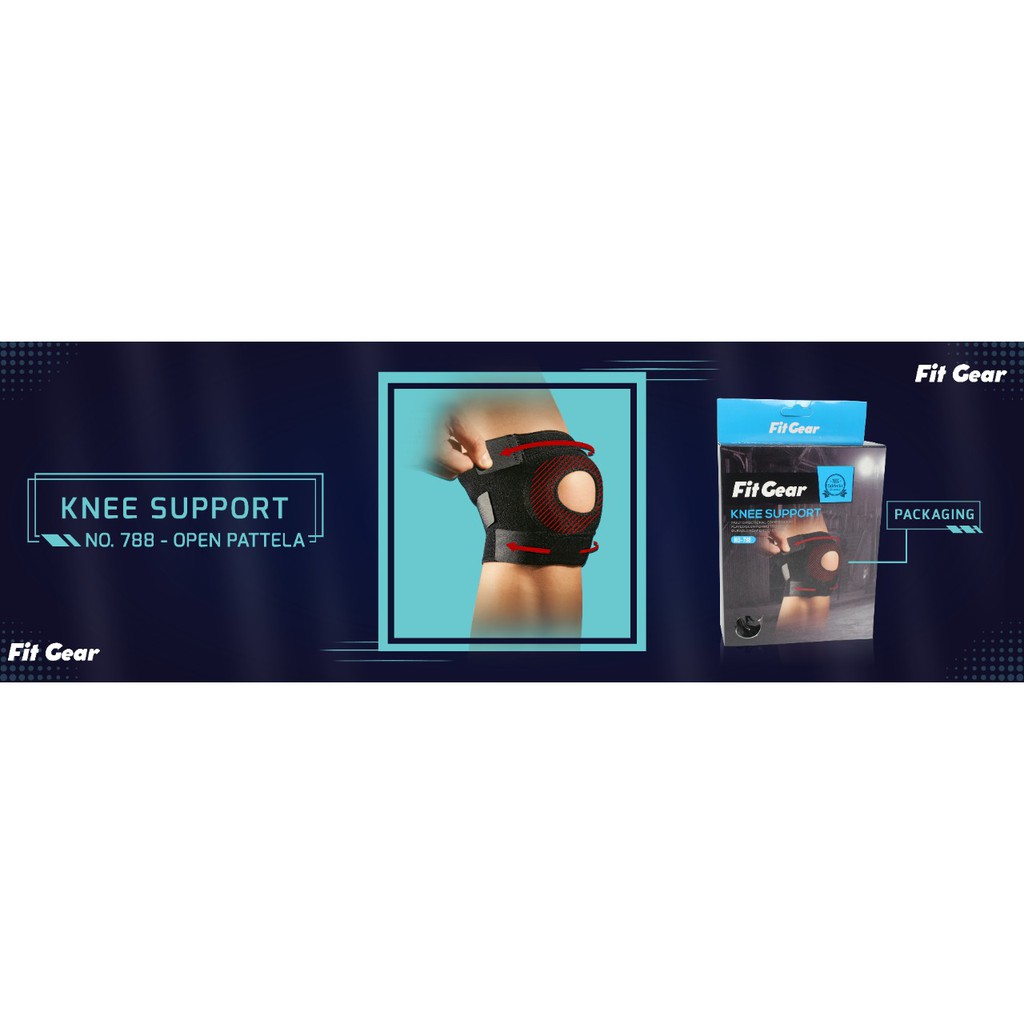 Knee Support / Pelindung Lutut Fit Gear NO 788