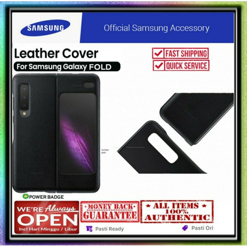 ORIGINAL OFFICIAL CASE SAMSUNG GALAXY FOLD 1 FOLD1 2019 GENUINE LEATHER ORI