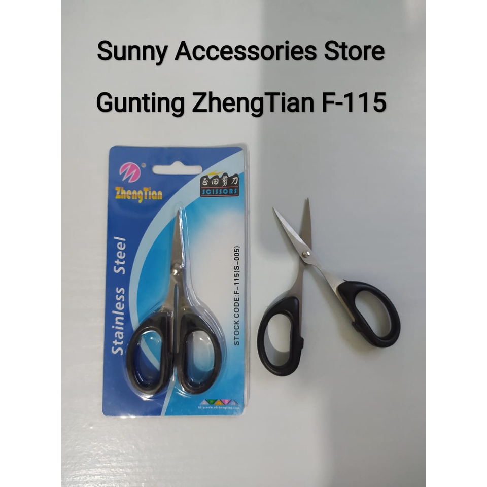 

Gunting ZhengTian Stainless Steel Hitam 10 cm (F-115)