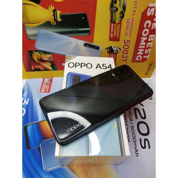 Oppo A54 6/128gb ram 6gb internal 128gb 6gb 128gb seken bekas second mulus 95% sisa garansi masih pa