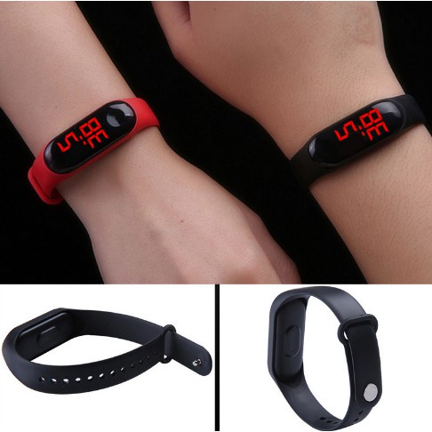 【Free Bracelet】Jam Tangan LED Analog Digital Pria / Wanita Termurah