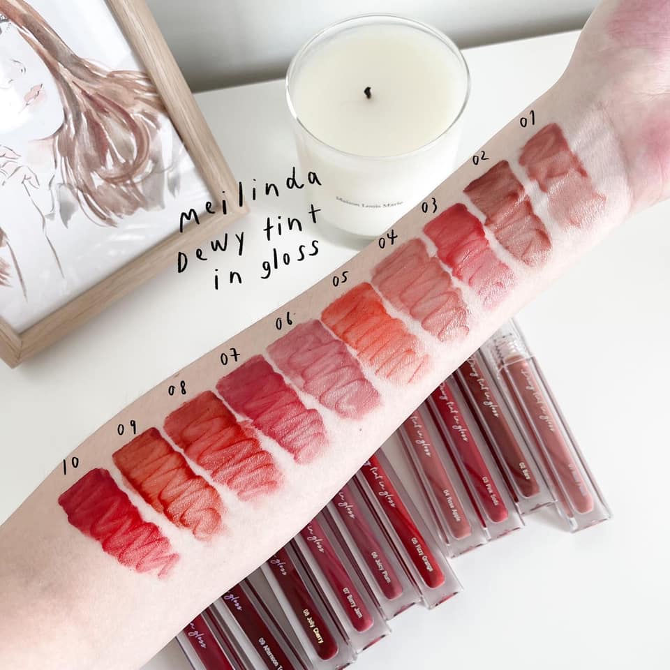 NEW PRODUCT READY STOCK MEILINDA Lip Dewy Tint In Gloss Lipstik Thailand