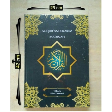 AL QURAN LANSIA JUMBO MADINAH NON TERJEMAH KHOT UTSMANI A3 REGULER