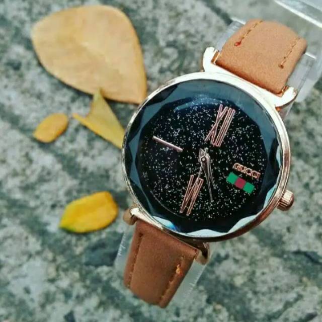 JAM TANGAN WANITA, GUCCI KULIT, MURAH MERIA.