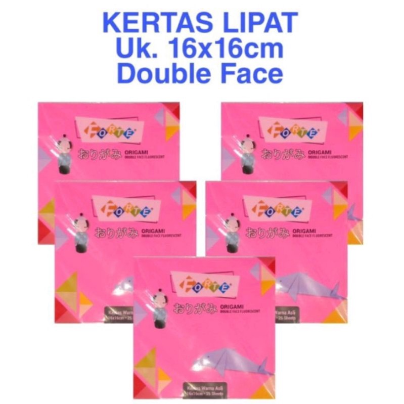 

Kertas Origami Forte/Kertas Lipat Bolak Balik 16x16