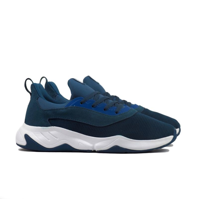 Sepatu Casual Sneakers Piero CNTR Black Green Camo Blue Original