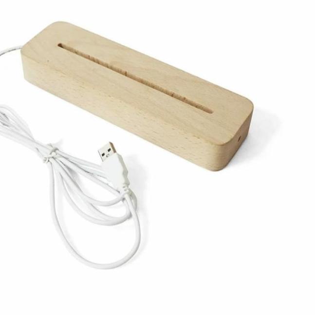 

BIG SALE!! KODE-491 Stand led acrylic A6 / base wood acrylic / tatakan lampu hias acrylic / stand ac