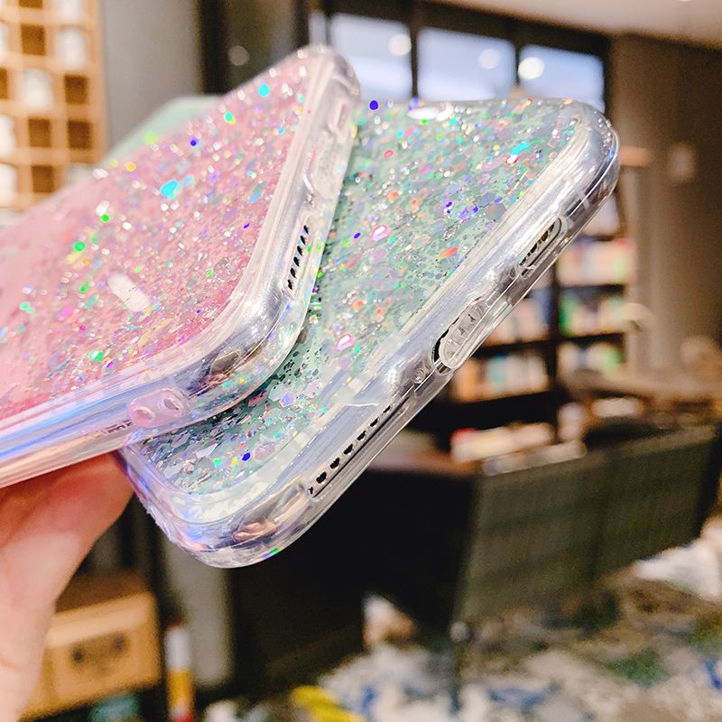 Oppo F9 Reno 4F Reno 5 5F 2021 Casing Soft Case Tpu Bahan Premium Glitter Glossy