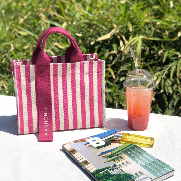 8105 Marhen J Rico Mini Stripe TAS CANVAS SELEMPANG SLINGBAG CEWEK WANITA CASUAL IMPOR JAKARTA