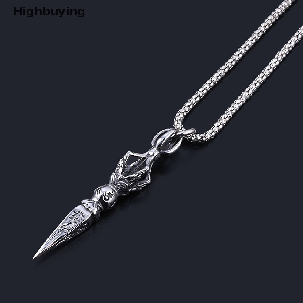 Kalung Liontin Jimat Vajra Dagger Gaya Punk Rock Tibet Buddhist Untuk Pria Glory