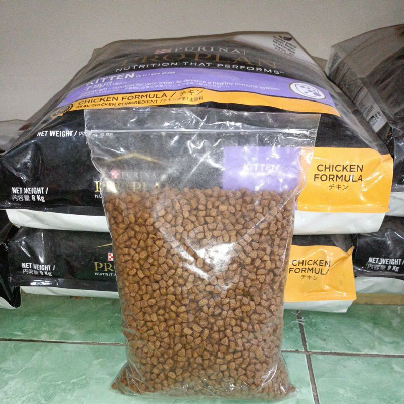 Proplan cat kitten chiken formula kemasan Repack 1kg/ Proplan kitten chiken/ proplan cat/ makanan anak kucing