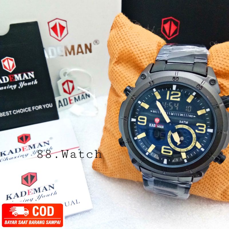 JAM TANGAN PRIA KADEMAN TYPE K6151 100%ORIGINAL