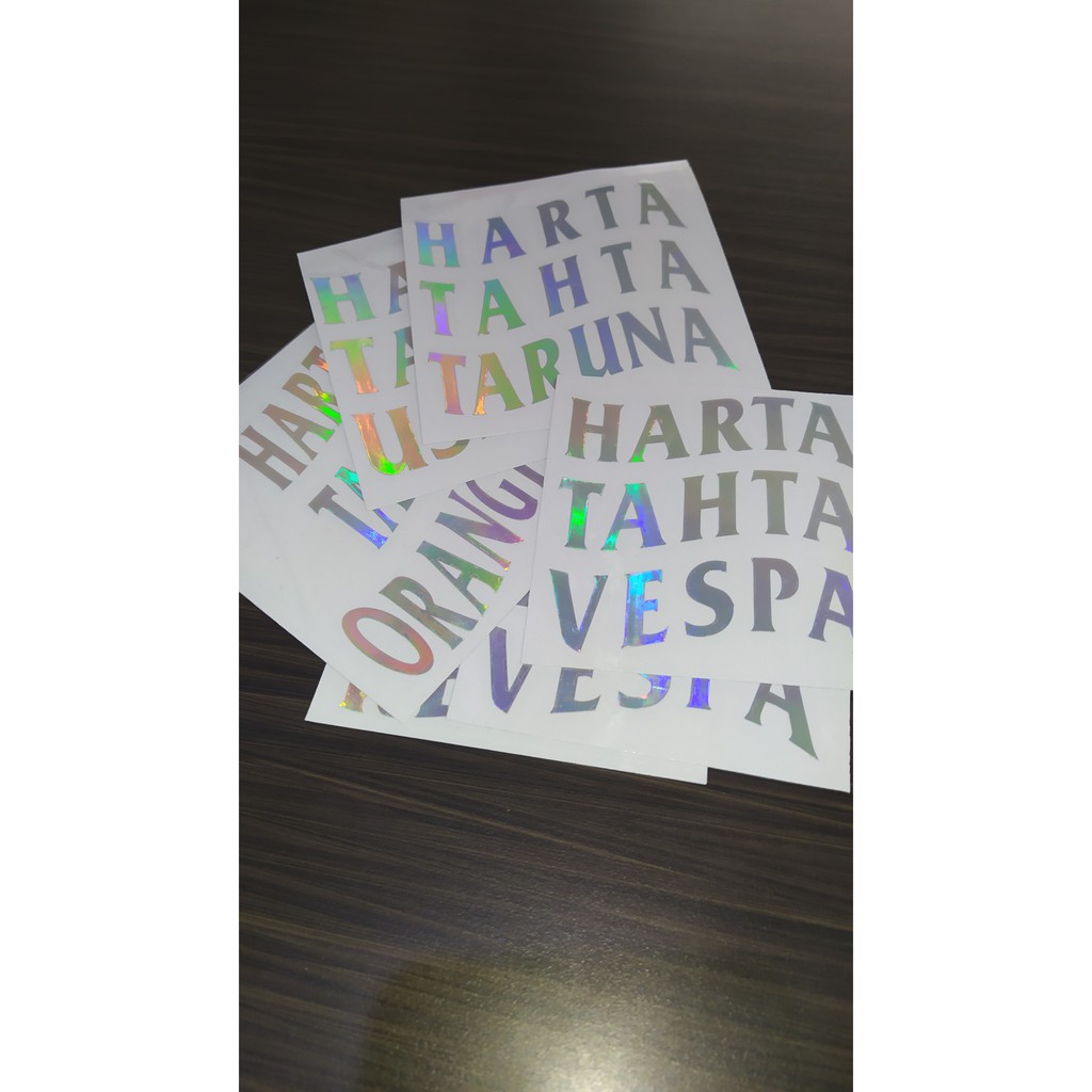 

Stiker Hologram Sticker Rainbow Harta Tahta