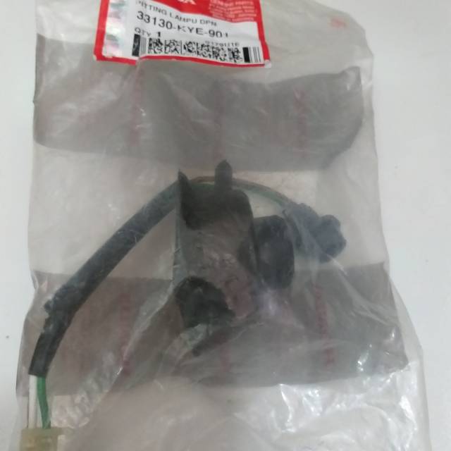 Pitting Fit ting Piting Socket Lampu Depan Honda New Mega Pro 2010 Monoshock AHM Part 33130 KYE 901