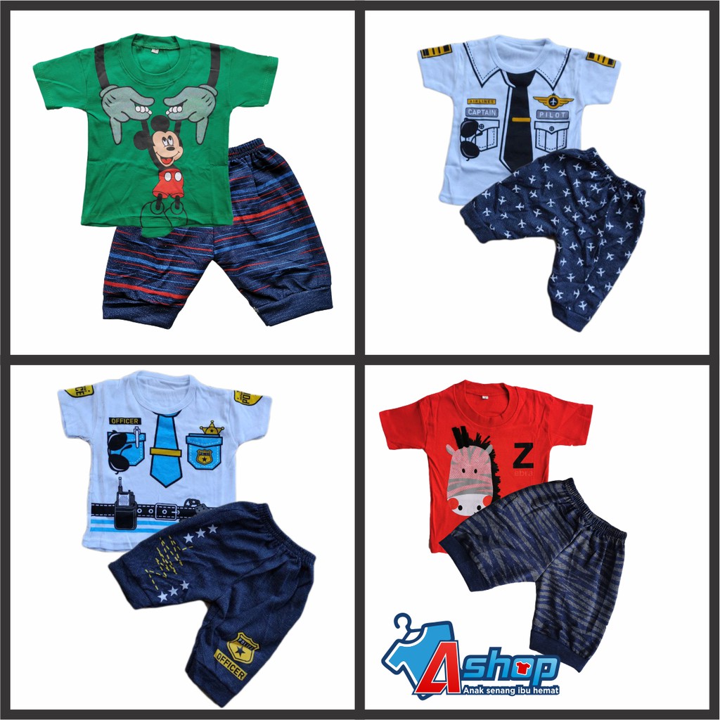 Baju Bayi 3 Pics Satu Transaksi Gratis Sablon Nama 0-18 bulan