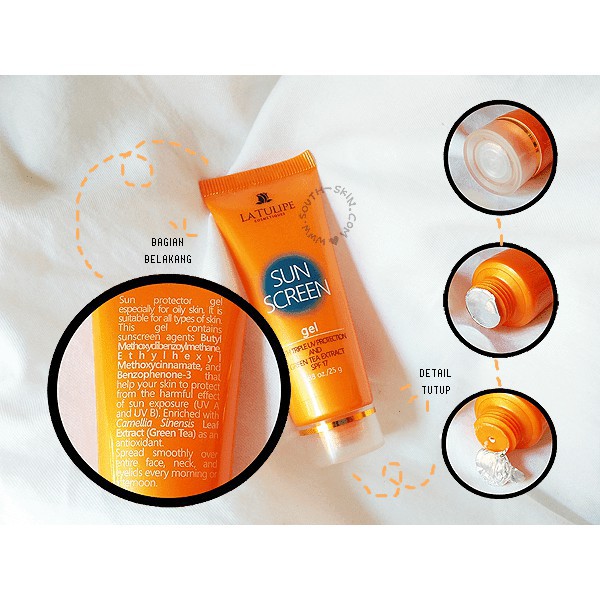 LA TULIPE SUNSCREEN GEL 25GR