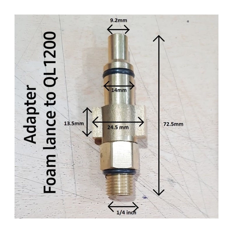 Adapter - Sambungan Foam Lance to QL 1200 - QL 1900 - RYU - KRISBOW
