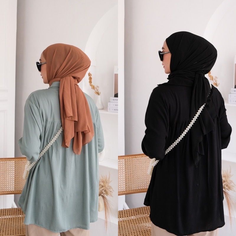 KEMEJA WANITA OVER SIZE FIT TO XXL RAYON TWILL-1