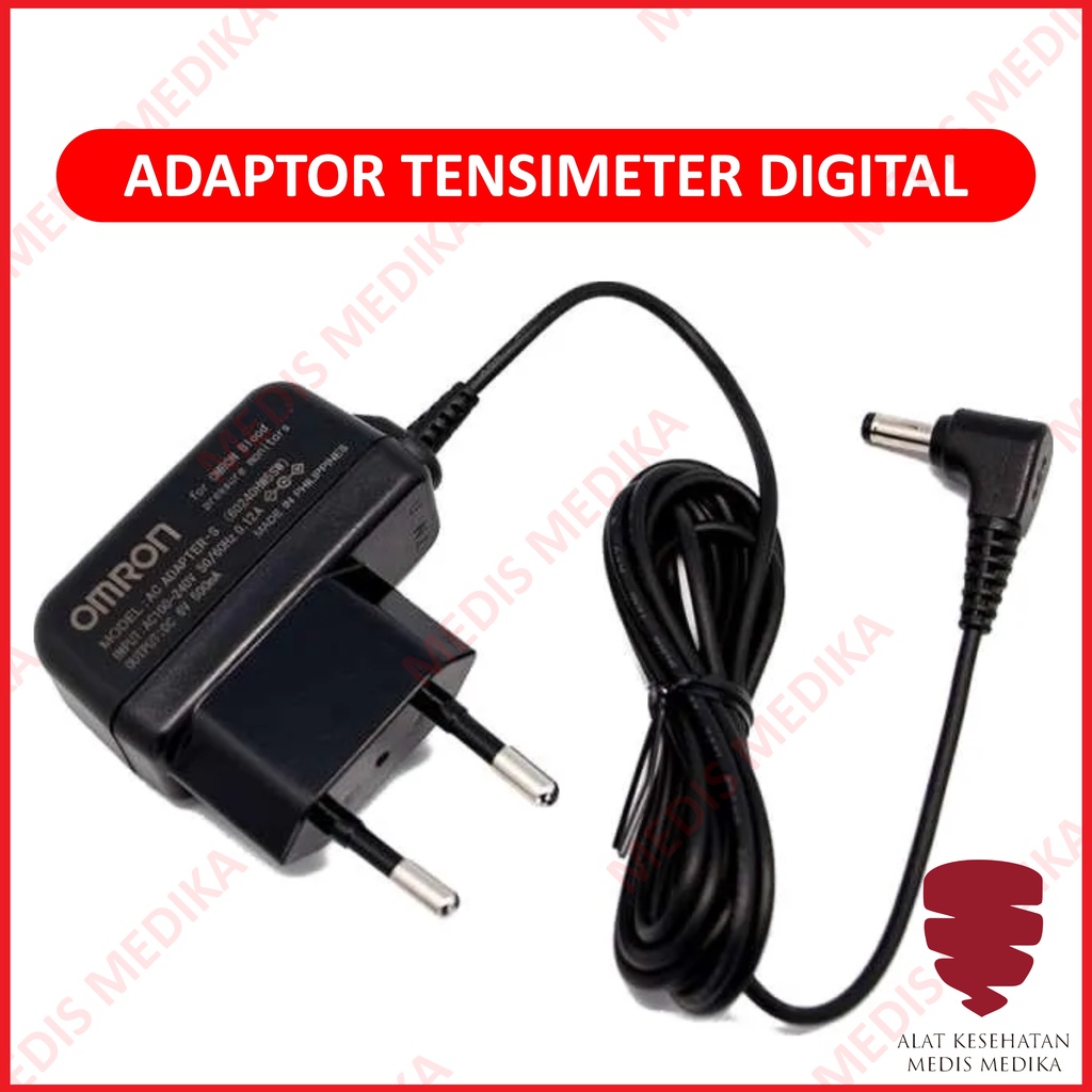 Adaptor Tensimeter Digital Alat Ukur Tekanan Darah Batrai Omron