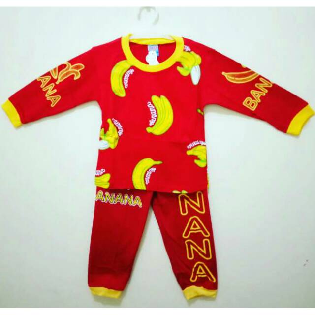 Baju anak pisang/setelan anak/baju pisang/kaos pisang/setelan anak pisang