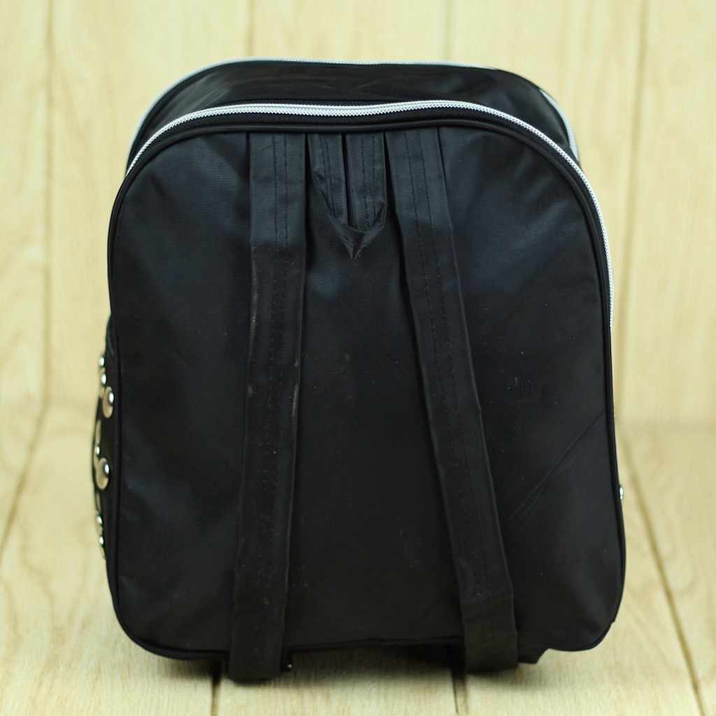 Tas Anak Cewek Mini Korean Style Hitam Tas Sekolah Gendong Cewek Hitam Boneka Ransel Remaja SD SMP Tas Anak Ngaji Bahan Bagus