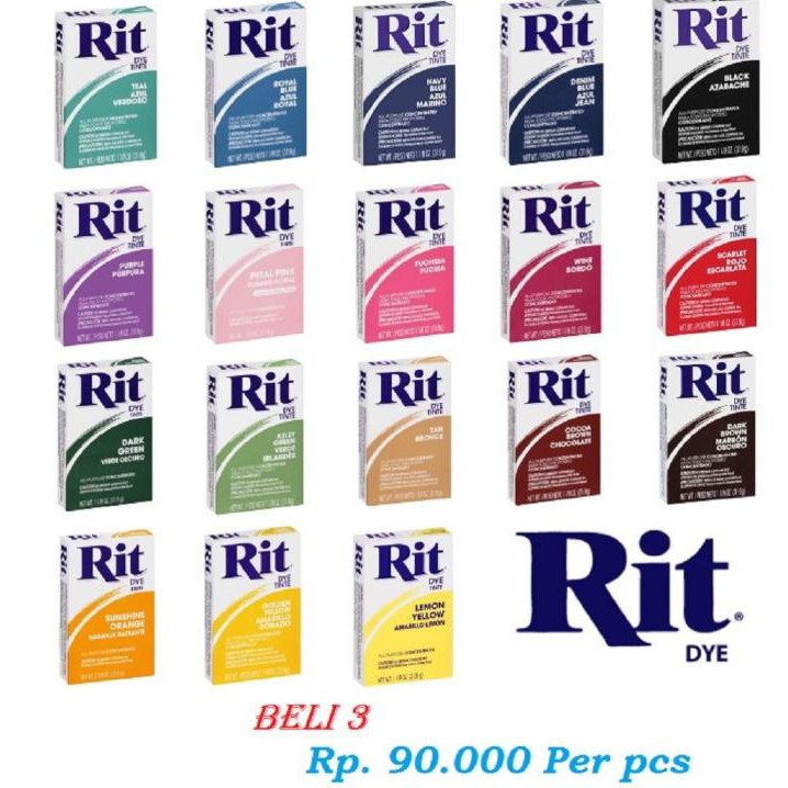 

PERALATAN MELUKIS RIT DYE POWDER BELI 3 LEBIH MURAH ALAT LUKIS