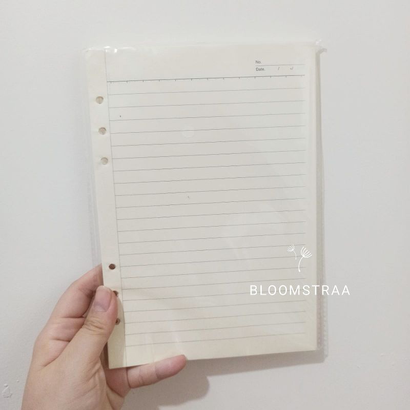 Kertas Binder A5 Ring 6 Broken White Paper Loose Leaf Refill Grid Dot