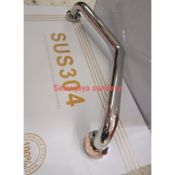 Pegangan siku stainless stell / Grab bar 50cm stainless stell / pegangan bathtub