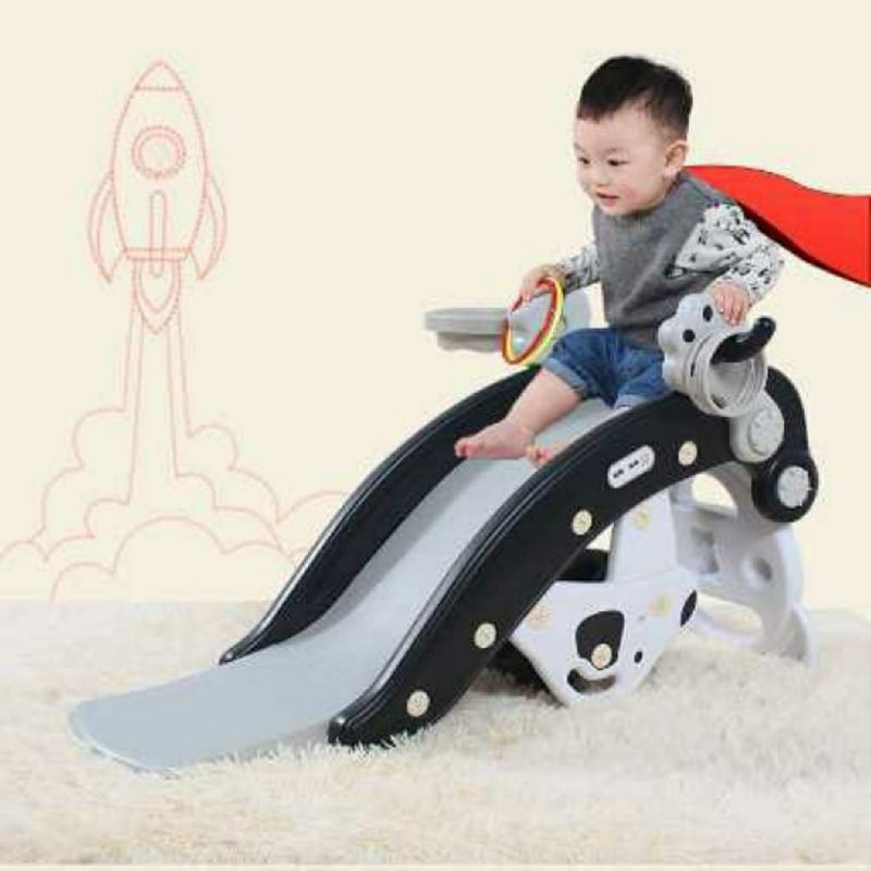 Mainan Perosotan Anak Luncuran 104cm Ada Tempat Duduk / Ring Basket / mainan anak luncuran 4in1