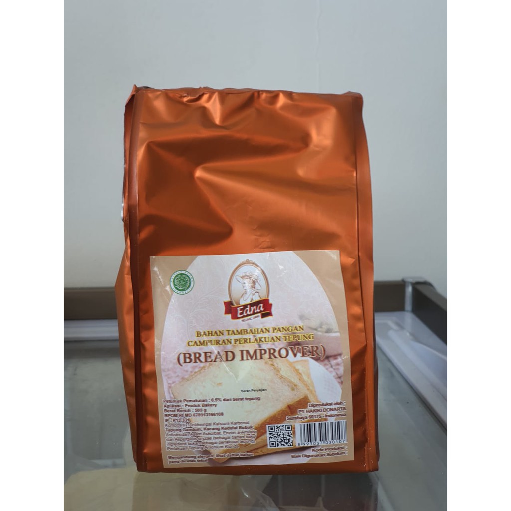 

[MAREM] BREAD IMPROVER EDNA 500 GR BAHAN PELEMBUT PENGEMBANG MAKANAN ROTI KUE BAKING