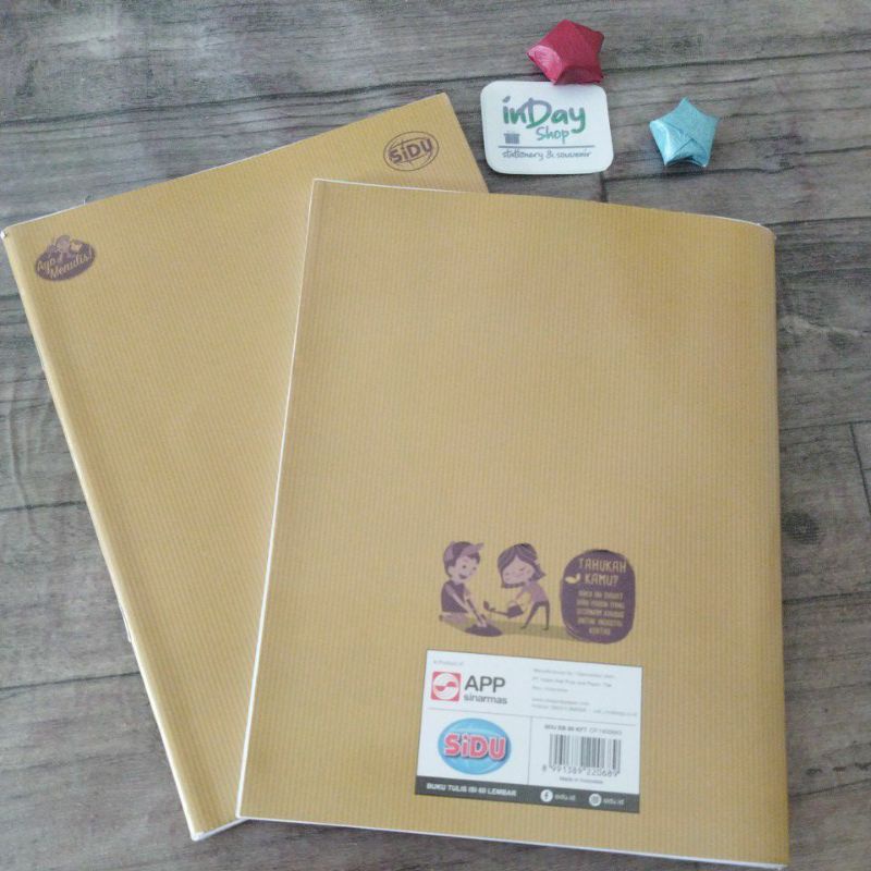 Buku Tulis Sidu Kraft 60 Lembar | INDAY SHOP