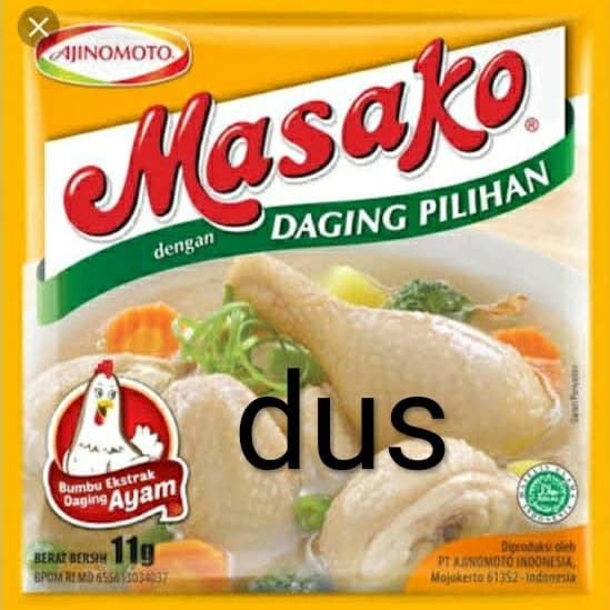 

SPESIAL PROMO - MASAKO 10G AYAM 12BKS X 10LBR X 6PAK(1DUS)