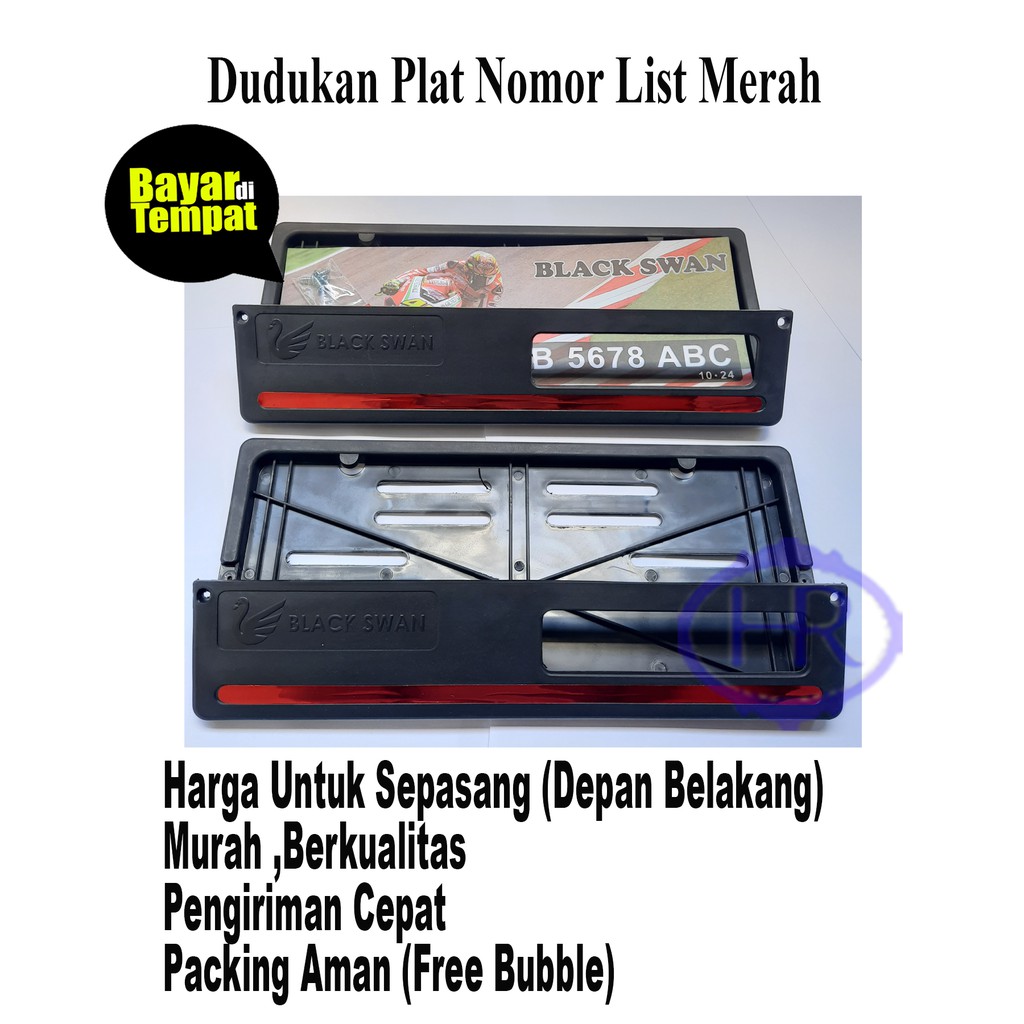 COVER-TEMPAT PLAT NOMOR MOTOR/DUDUKAN PLAT NOMOR MOTOR HONDA LIST MERAH,BIRU,KUNING