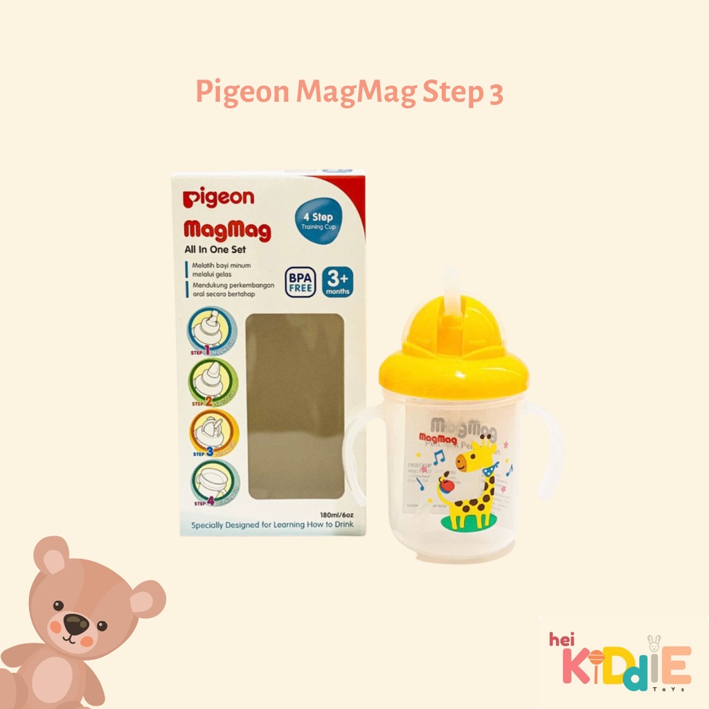 Botol Minum Pigeon Mag Mag All in One Set/ step 1/step 2/step3/step 4