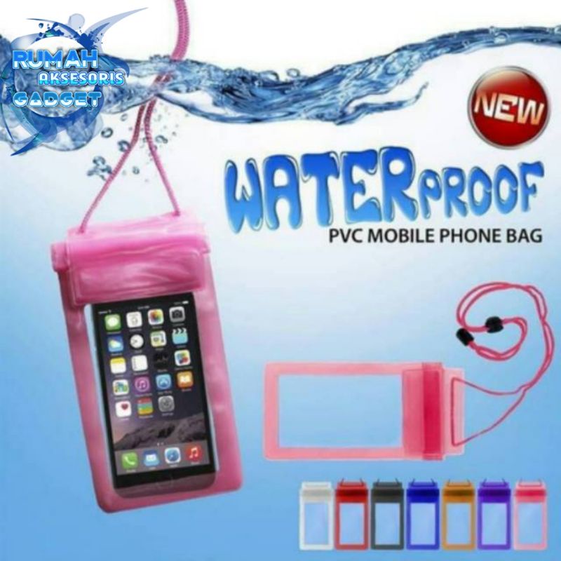 Waterproof Hp pelindung anti air hujan dan untuk renang water proof