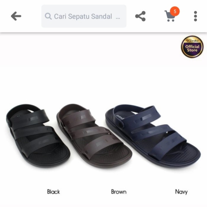 Zandilac - sandal pria CH130594LD(A9C1) Sandal Jepit Distro Casual Pria DV O7 Sandal Solarsoft Origi
