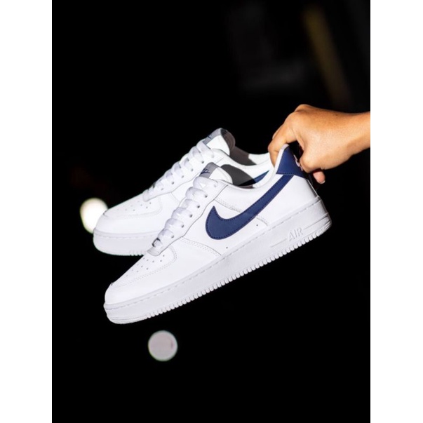 navy blue white af1