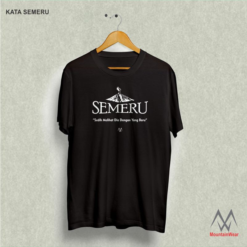 [COD] KATA SEMERU Kaos Pendaki Baju Gunung