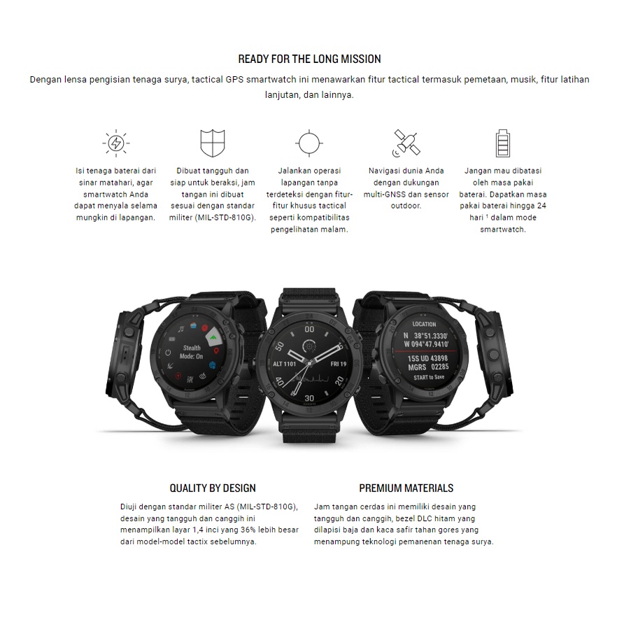 Garmin Tactix Delta Solar - Garansi Resmi TAM 2 Tahun