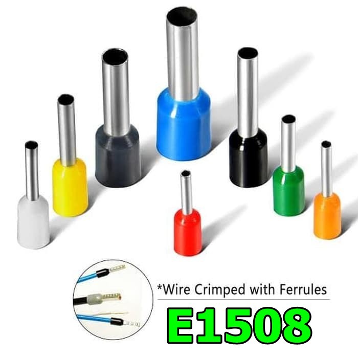 Ferulles 1.5mm E1508 Isolated skun Ferulle cord end ferul ferull