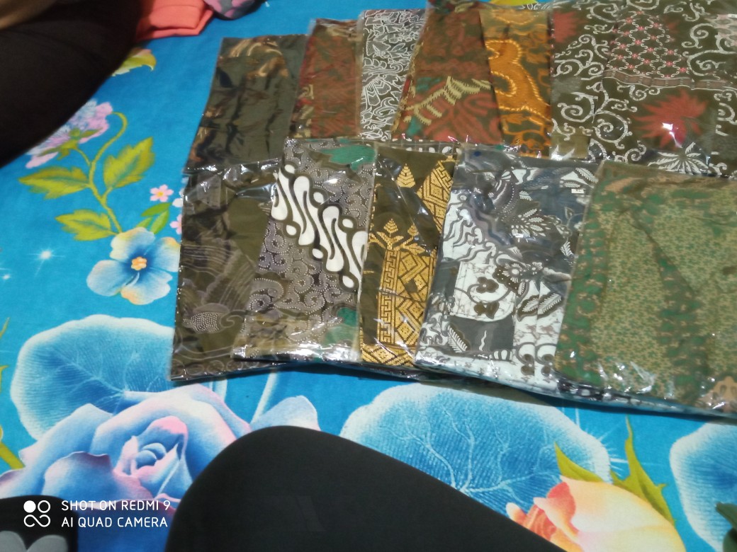 Kemeja Batik Pria Lengan Panjang New Motif G Abu