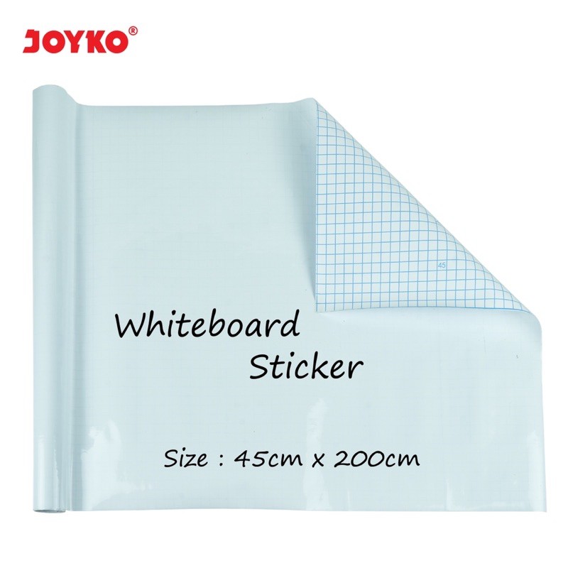

( Pak 200 CM ) JOYKO STIKER PAPAN TULIS WHITEBOARD - STICKER WBSK UK 20x45