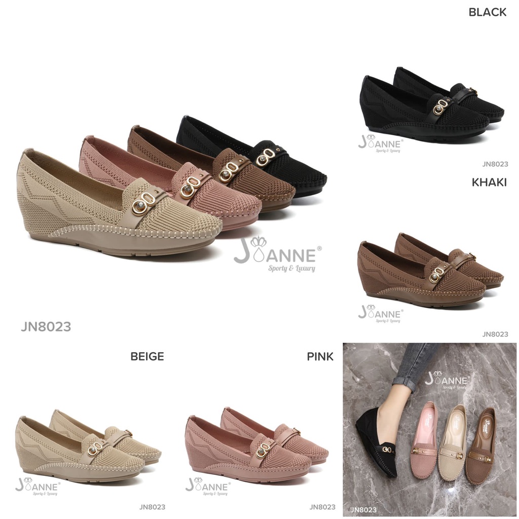 JOANNE Sepatu Wanita Wedges Shoes #JN8023 ORIGINAL