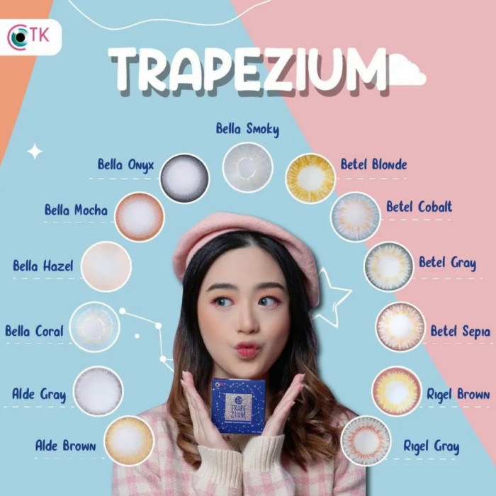 [ NORMAL ] HARGA MURAH : SOFTLENS CTK TRAPEZIUM BETEL COBALT 14.5MM